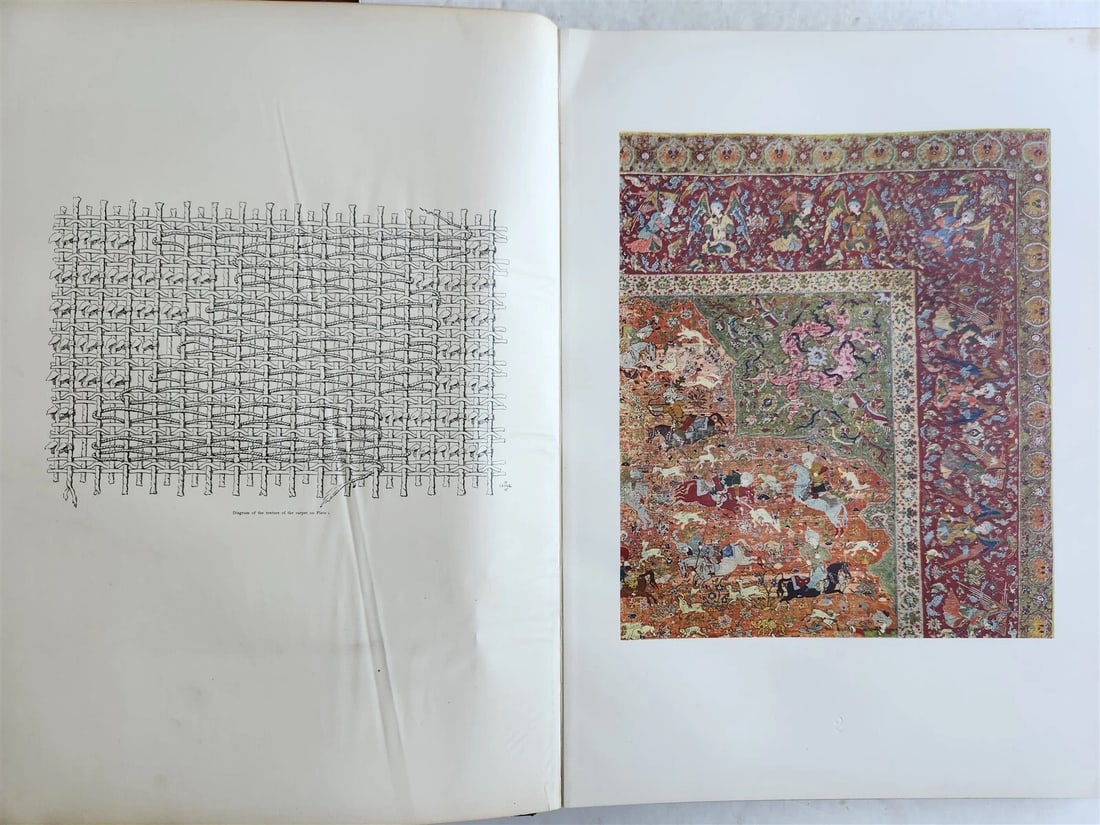 1926 OLD ORIENTAL CARPETS antique ILLUSTRATED FOLIO Austrian Art Industry Museum - 7