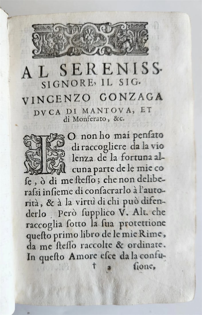 1592 POETRY by TORQUATO TASSO antique vellum bound 16th CENTURY - 12
