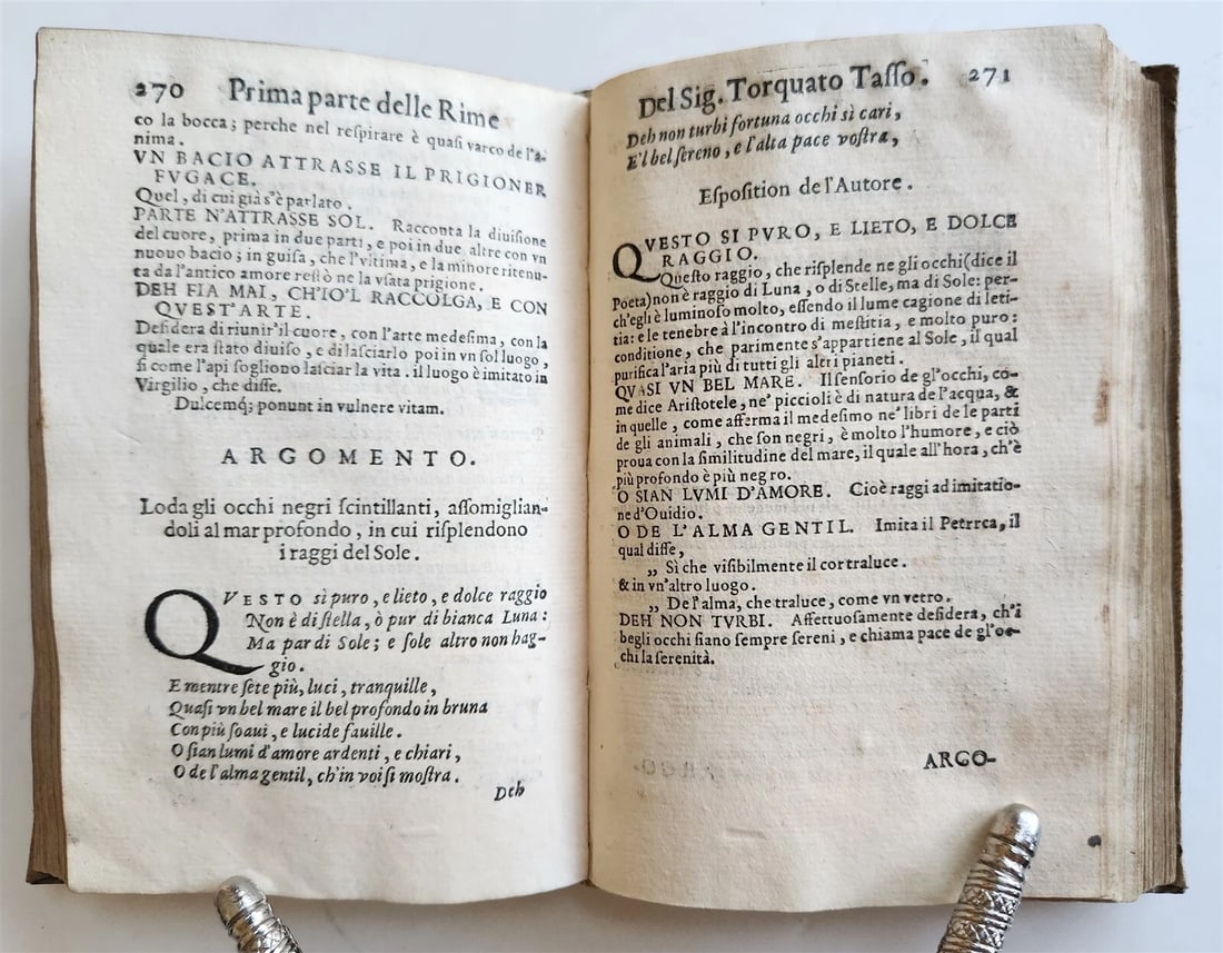 1592 POETRY by TORQUATO TASSO antique vellum bound 16th CENTURY - 9
