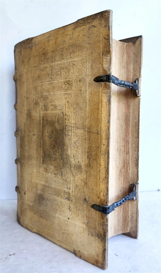 1600 JESUIT PRIEST GEORG SCHERER WRITINGS antique FOLIO pigskin 16th CENTURY - 3