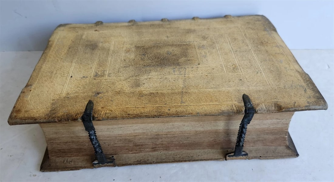 1600 JESUIT PRIEST GEORG SCHERER WRITINGS antique FOLIO pigskin 16th CENTURY - 4