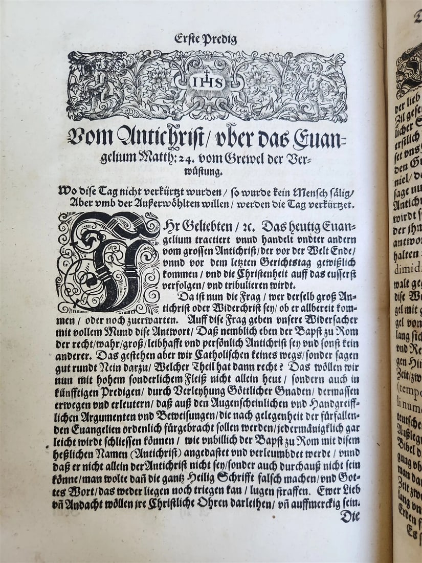 1600 JESUIT PRIEST GEORG SCHERER WRITINGS antique FOLIO pigskin 16th CENTURY - 8