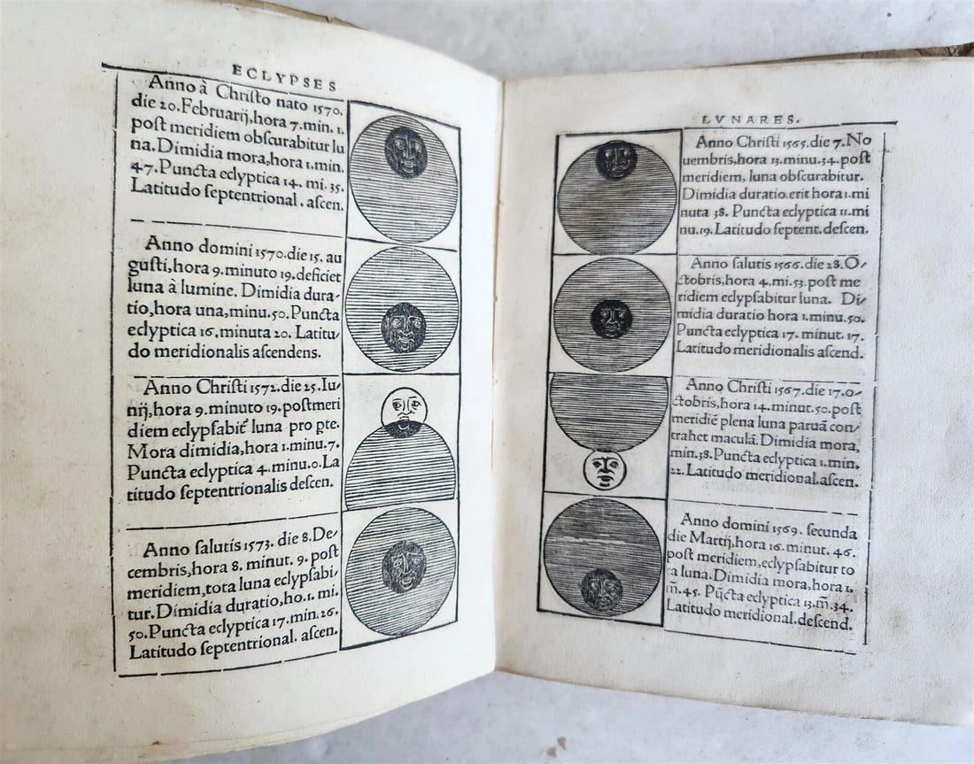 1527 SEBASTIAN MUNSTER Kalendarium Hebraicum antique ILLUSTRATED HEBREW CALENDAR - 10