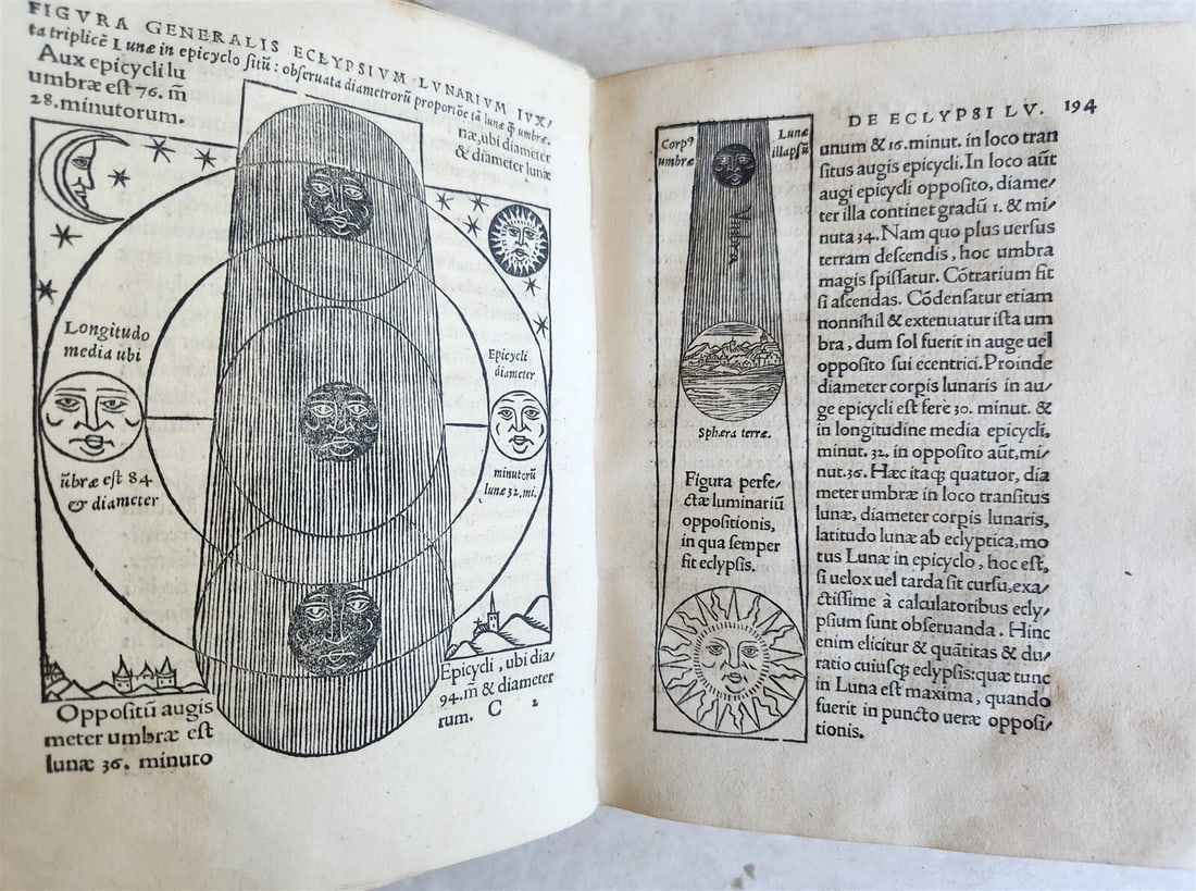 1527 SEBASTIAN MUNSTER Kalendarium Hebraicum antique ILLUSTRATED HEBREW CALENDAR - 12