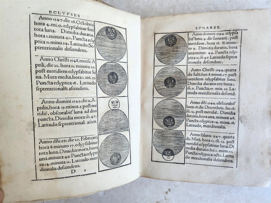 1527 SEBASTIAN MUNSTER Kalendarium Hebraicum antique ILLUSTRATED HEBREW CALENDAR - 15