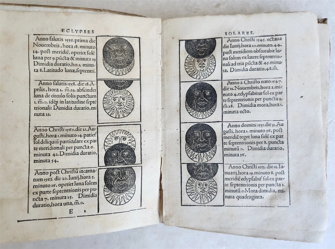 1527 SEBASTIAN MUNSTER Kalendarium Hebraicum antique ILLUSTRATED HEBREW CALENDAR - 8