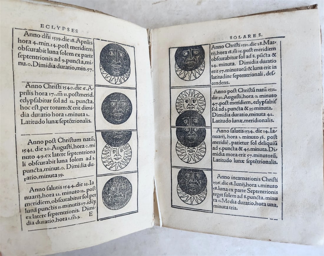 1527 SEBASTIAN MUNSTER Kalendarium Hebraicum antique ILLUSTRATED HEBREW CALENDAR - 9