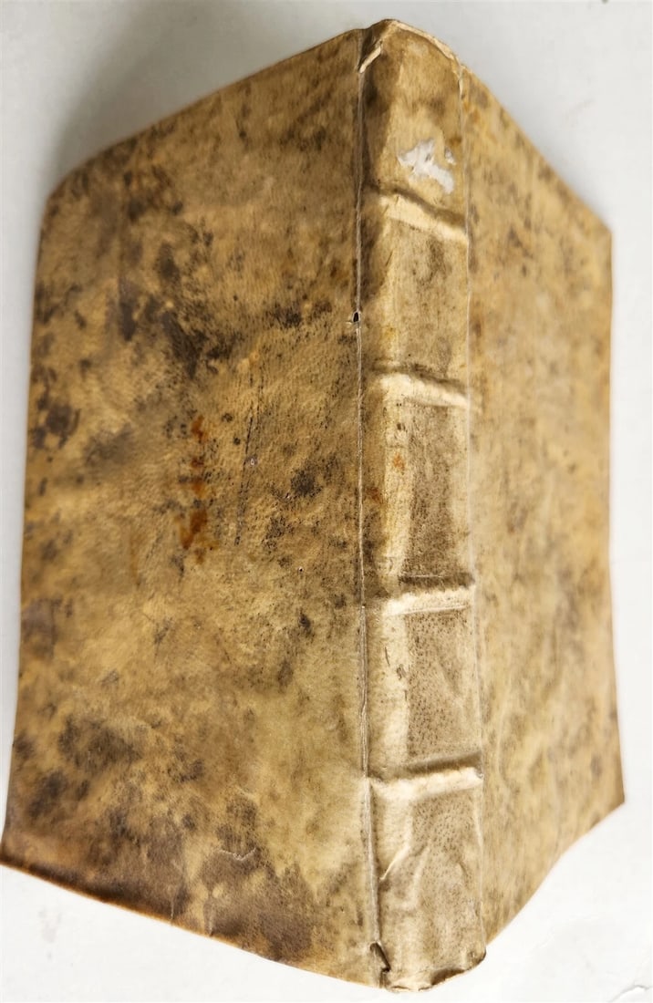 1824 EUCLID GEOMETRY antique ILLUSTRATED vellum binding - 2