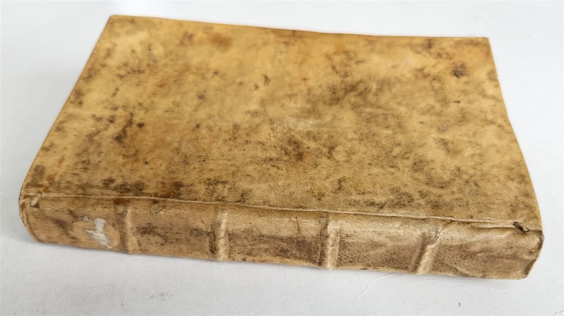 1824 EUCLID GEOMETRY antique ILLUSTRATED vellum binding - 3