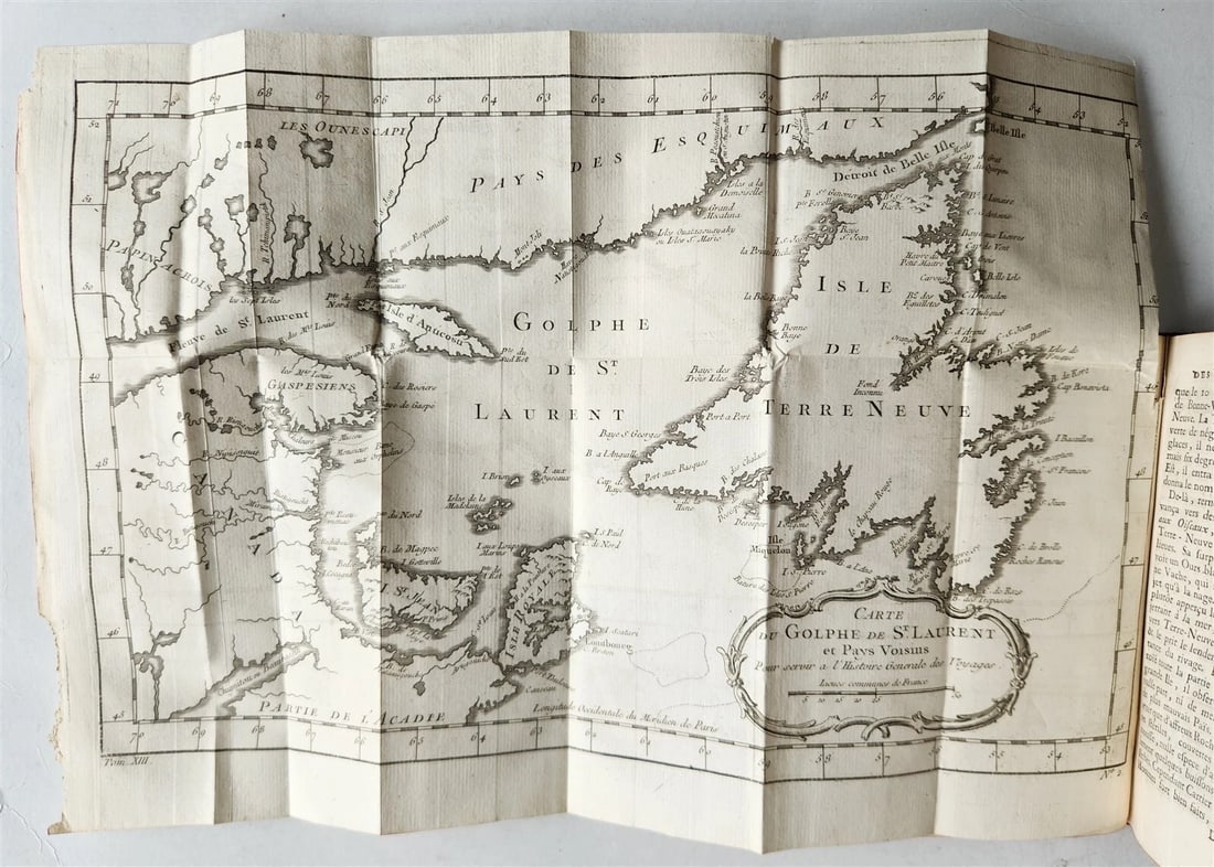 1752 HISTOIRE des VOYAGES antique Vol.49 SOUTH AMERICA & CANADA illustrated - 4