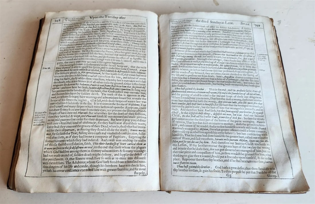 1629 SERMONS by FONSECA antique in ENGLISH - 10