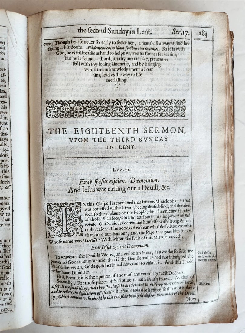 1629 SERMONS by FONSECA antique in ENGLISH - 6