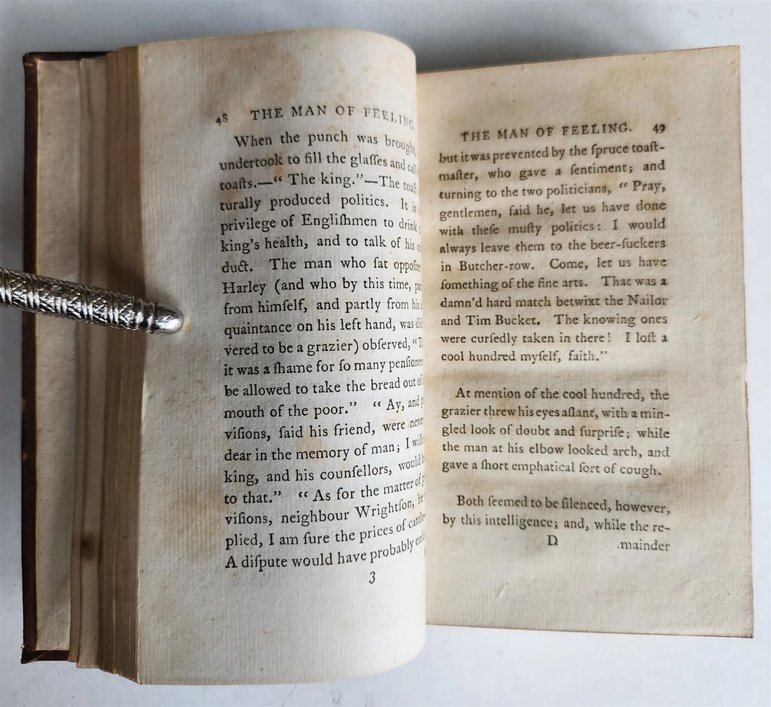 1787 MAN of FEELING antique by Mackenzie in ENGLISH - 5