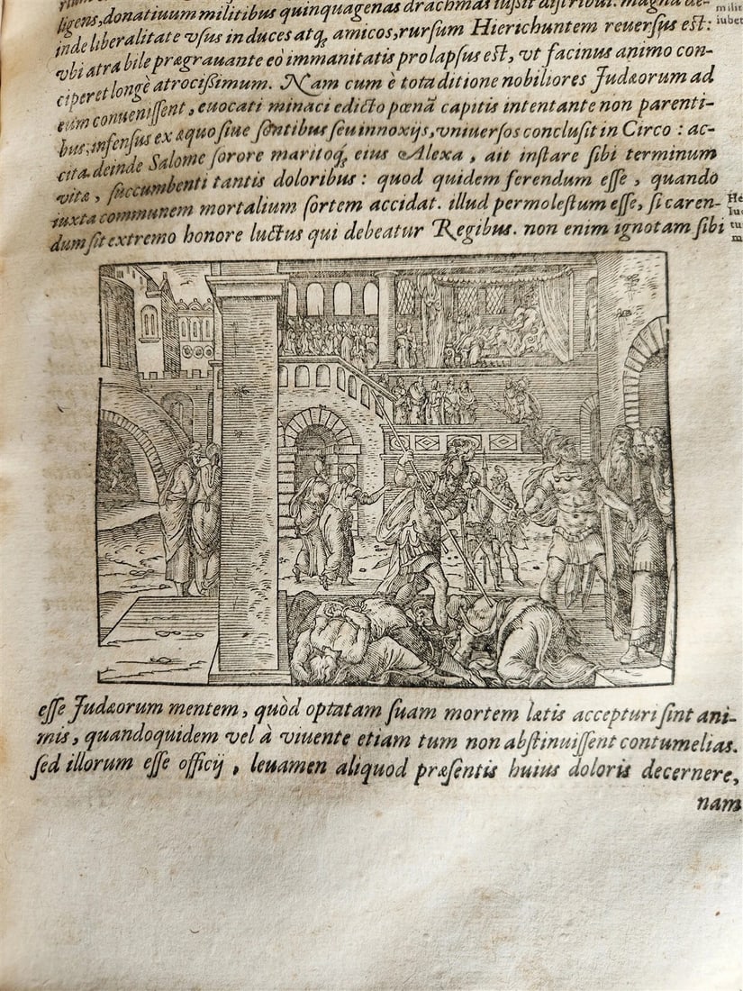 1580 FLAVIUS JOSEPHUS BEAUTIFULLY ILLUSTRATED MASSIVE FOLIO antique Judaica RARE - 15