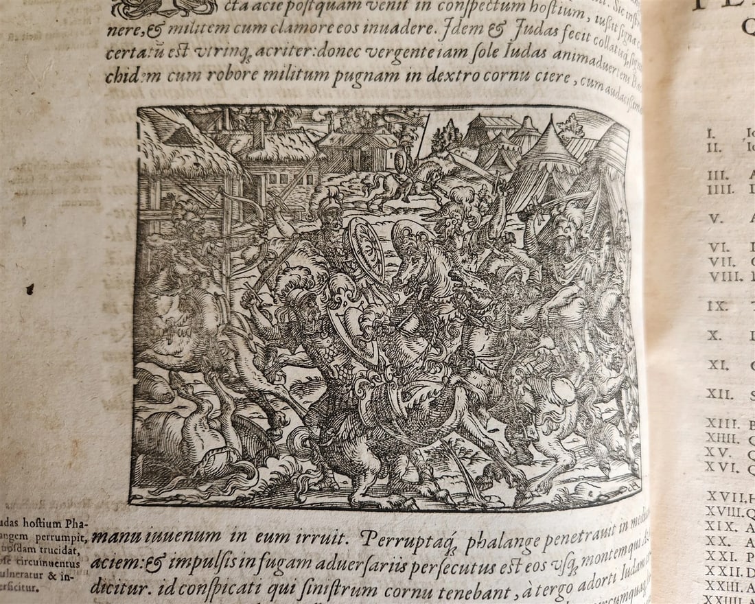 1580 FLAVIUS JOSEPHUS BEAUTIFULLY ILLUSTRATED MASSIVE FOLIO antique Judaica RARE - 18
