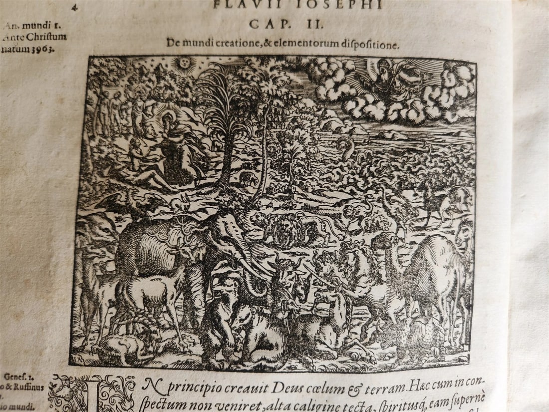 1580 FLAVIUS JOSEPHUS BEAUTIFULLY ILLUSTRATED MASSIVE FOLIO antique Judaica RARE - 4