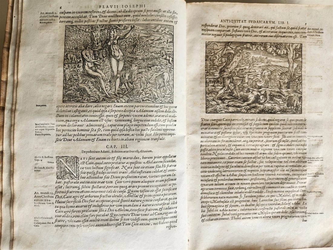 1580 FLAVIUS JOSEPHUS BEAUTIFULLY ILLUSTRATED MASSIVE FOLIO antique Judaica RARE - 5