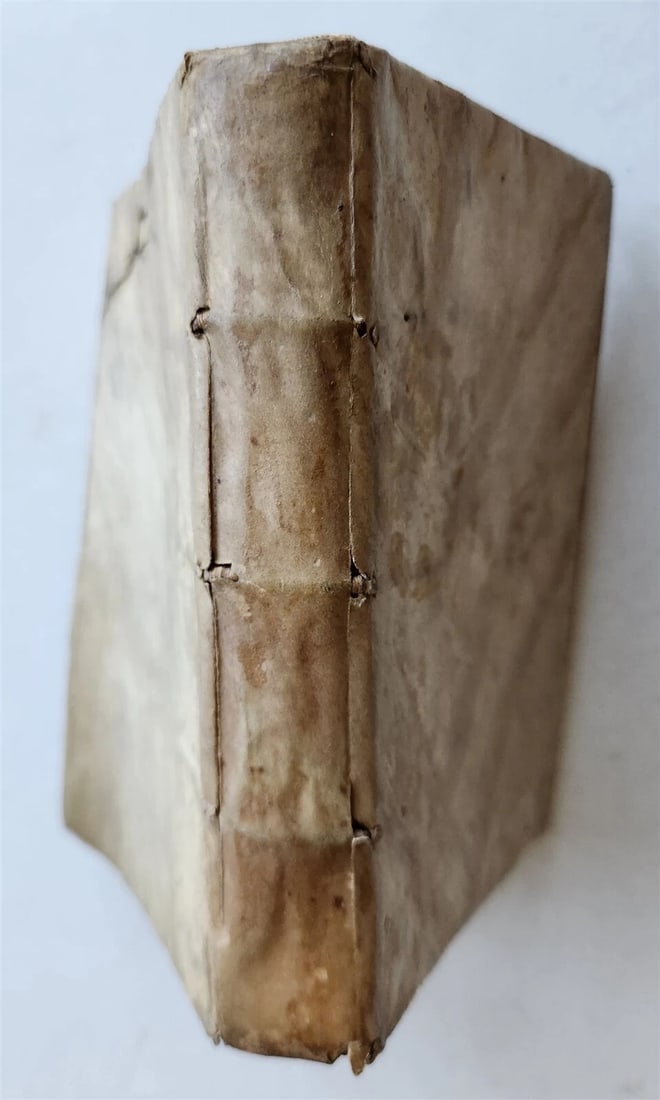 1551 ARISTOTLE antique VELLUM BOUND RETTORICA et POETICA D'ARISTOTILE - 2