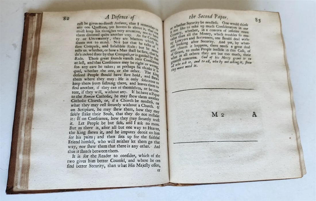 1686 DEFENCE of PAPERS WRITTEN by LATE KING by JOHN DRYDEN antique in ENGLISH - 6