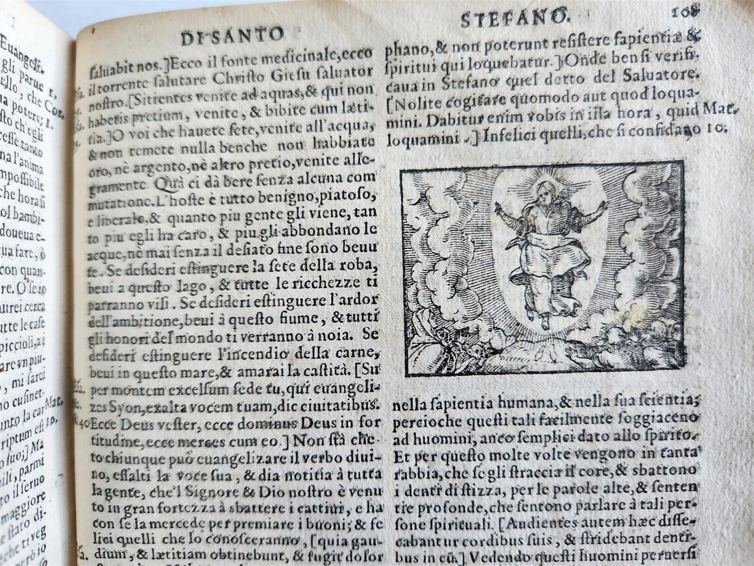 1578 ILLUSTRATED DELLE HOMELIE by Pittorio da Ferrara antique VELLUM BINDING - 10