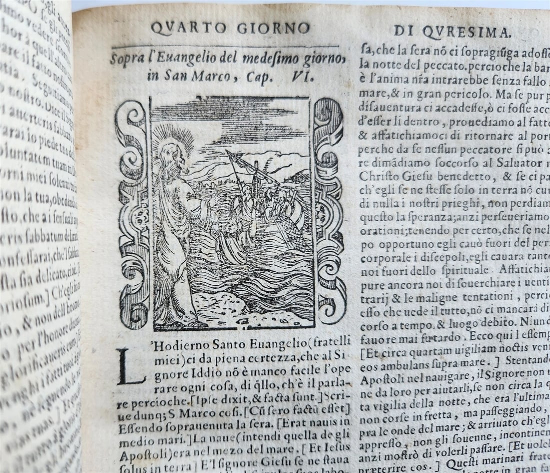 1578 ILLUSTRATED DELLE HOMELIE by Pittorio da Ferrara antique VELLUM BINDING - 6
