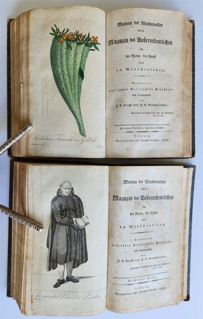 1803-04 EXTRAORDINARY in NATURE ART & HUMAN LIFE 2 VOLUMES antique ILLUSTRATED - 11