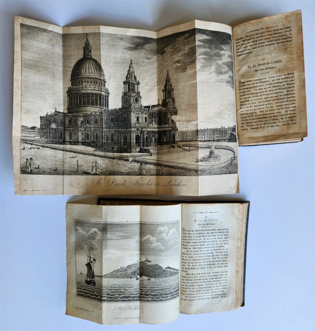 1803-04 EXTRAORDINARY in NATURE ART & HUMAN LIFE 2 VOLUMES antique ILLUSTRATED - 8