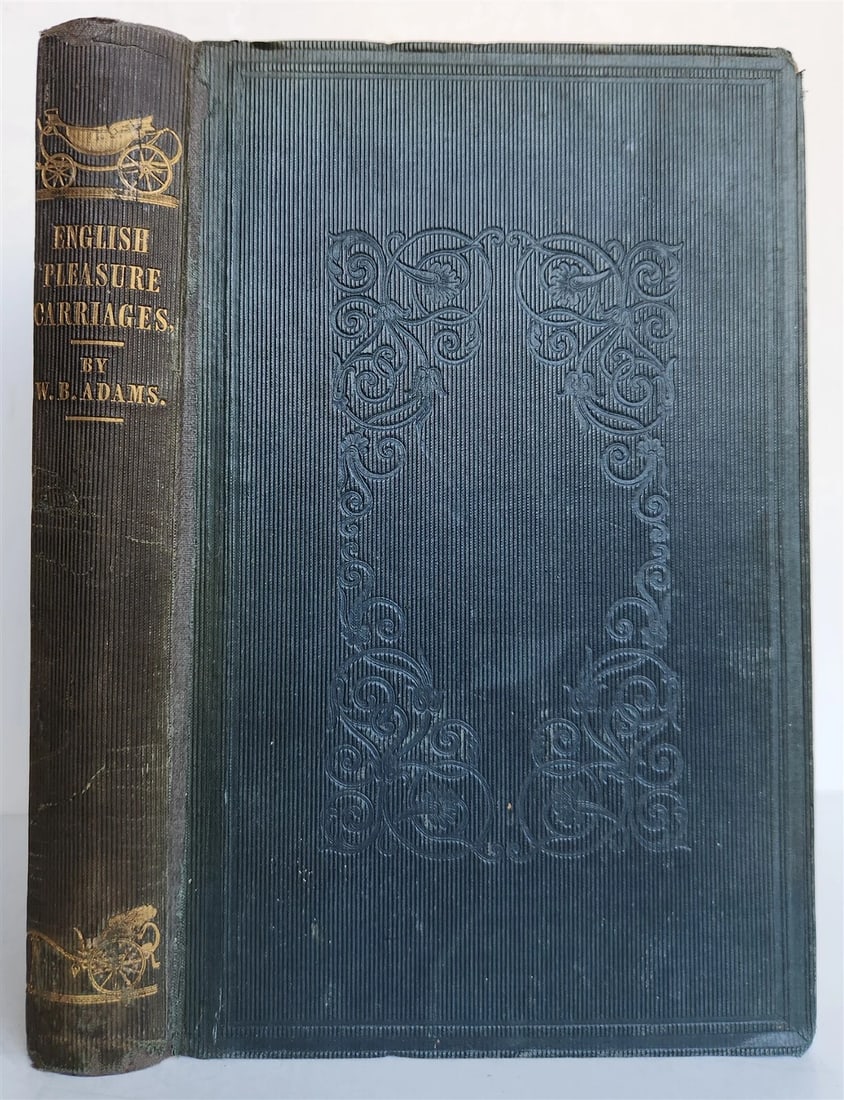 1837 ENGLISH PLEASURE CARRIAGES by William Bridges Adams antique ILLUSTRATED - 2