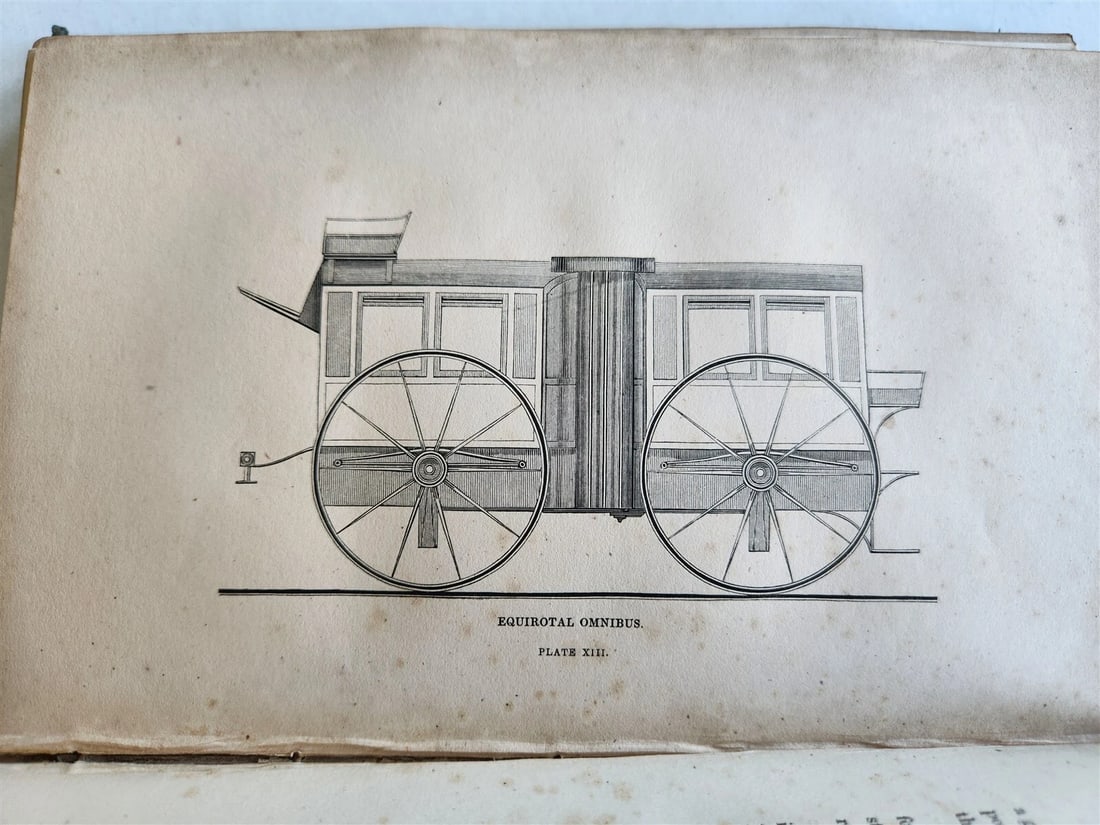 1837 ENGLISH PLEASURE CARRIAGES by William Bridges Adams antique ILLUSTRATED - 3