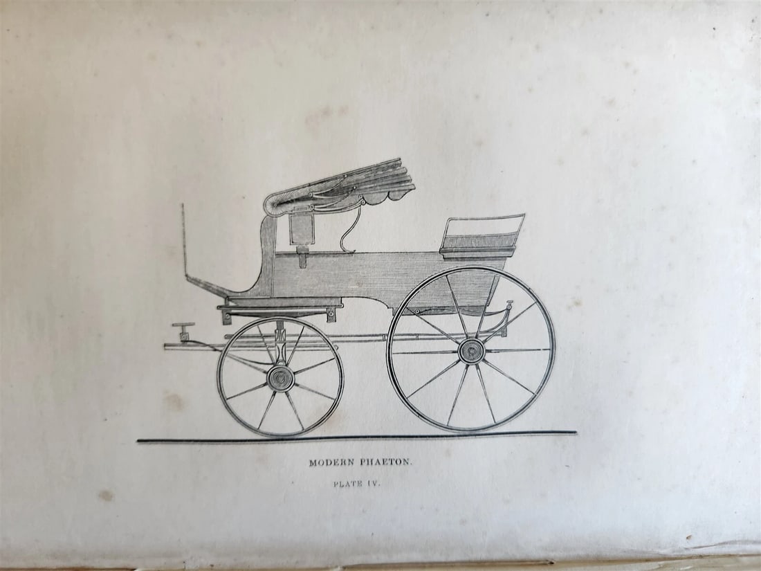 1837 ENGLISH PLEASURE CARRIAGES by William Bridges Adams antique ILLUSTRATED - 7