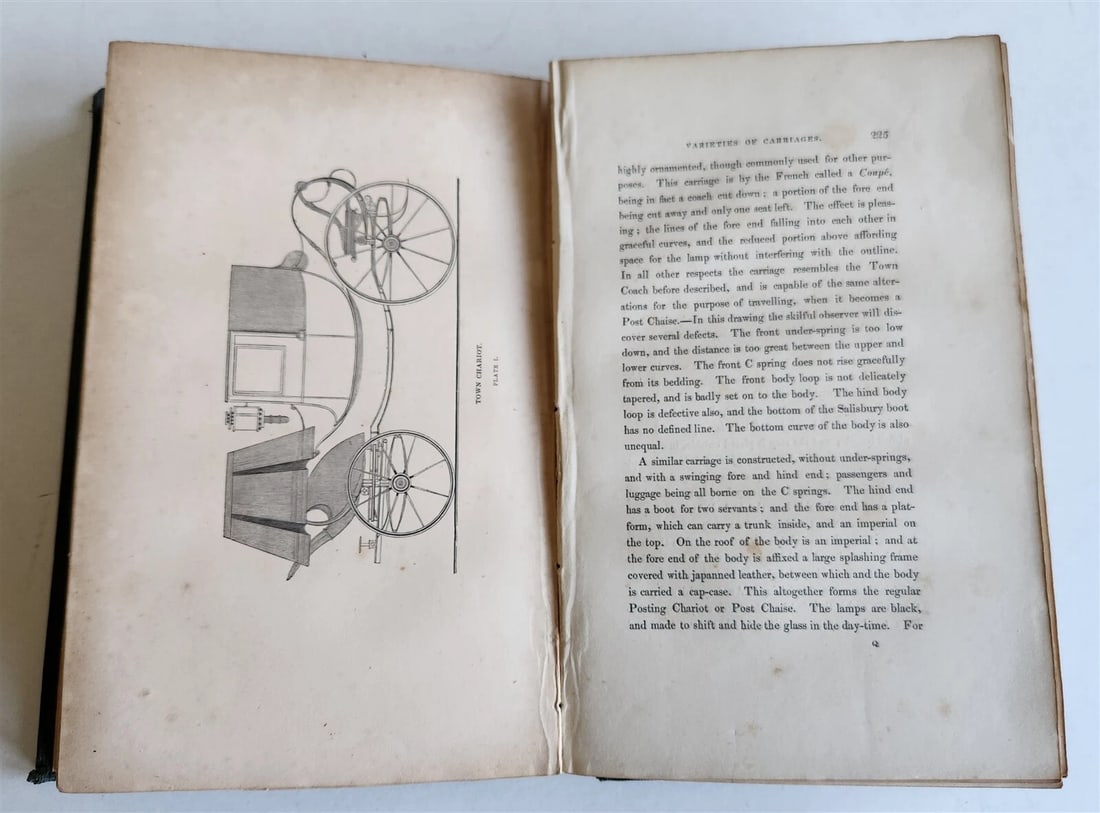 1837 ENGLISH PLEASURE CARRIAGES by William Bridges Adams antique ILLUSTRATED - 9
