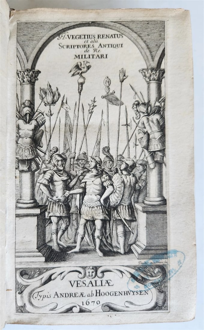 1670 MILITARY HISTORY ILLUSTRATED antique VELLUM BOUND (1 of 18)