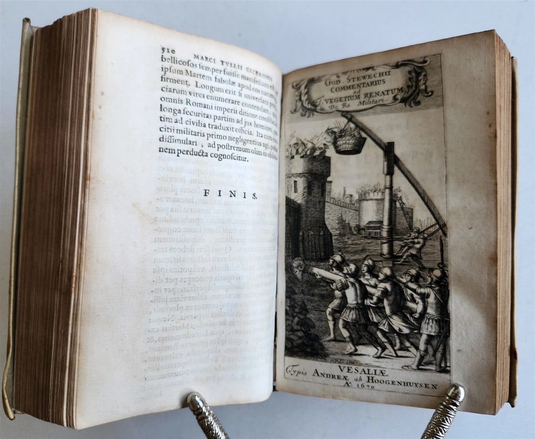 1670 MILITARY HISTORY ILLUSTRATED antique VELLUM BOUND - 2
