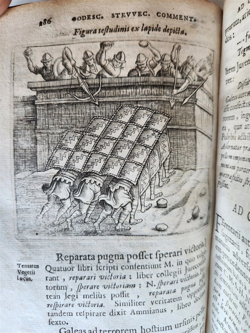 1670 MILITARY HISTORY ILLUSTRATED antique VELLUM BOUND - 6