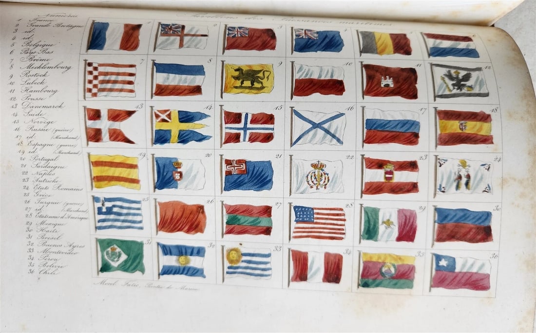 1844 MARINES HISTORY ILLUSTRATED antique LA MARINE King of Hanover PROVENANCE - 13