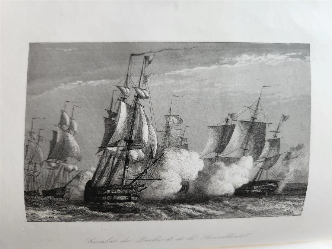 1844 MARINES HISTORY ILLUSTRATED antique LA MARINE King of Hanover PROVENANCE - 7