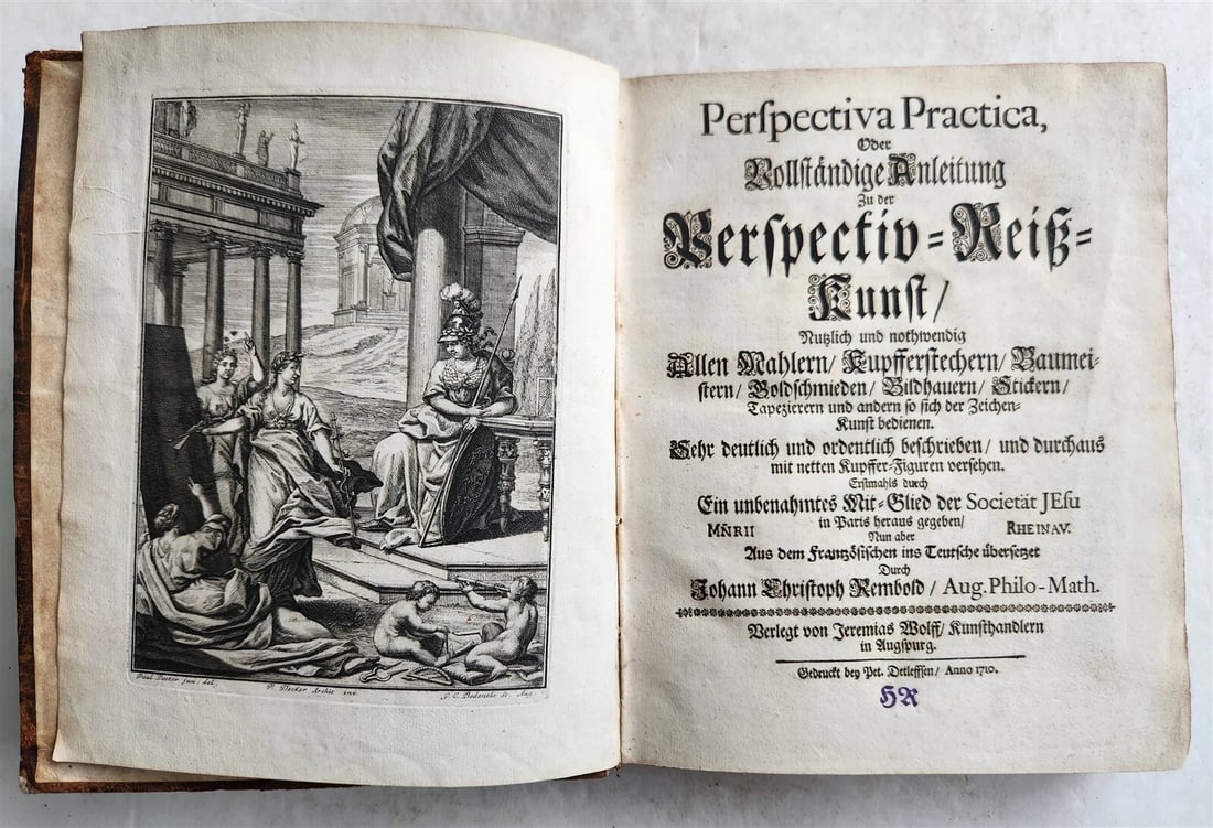 1710 DRAWING PERSPECTIVE for ARTISTS & ARCHITECTS antique ILLUSTRATED 150 PLATES: Title: 1710 DRAWING PERSPECTIVE for ARTISTS & ARCHITECTS antique ILLUSTRATED 150 PLATES Description: Perspectiva practica, oder vollstandige Anleitung zu der Perspectiv-ReissKunst. Nutzlich allen