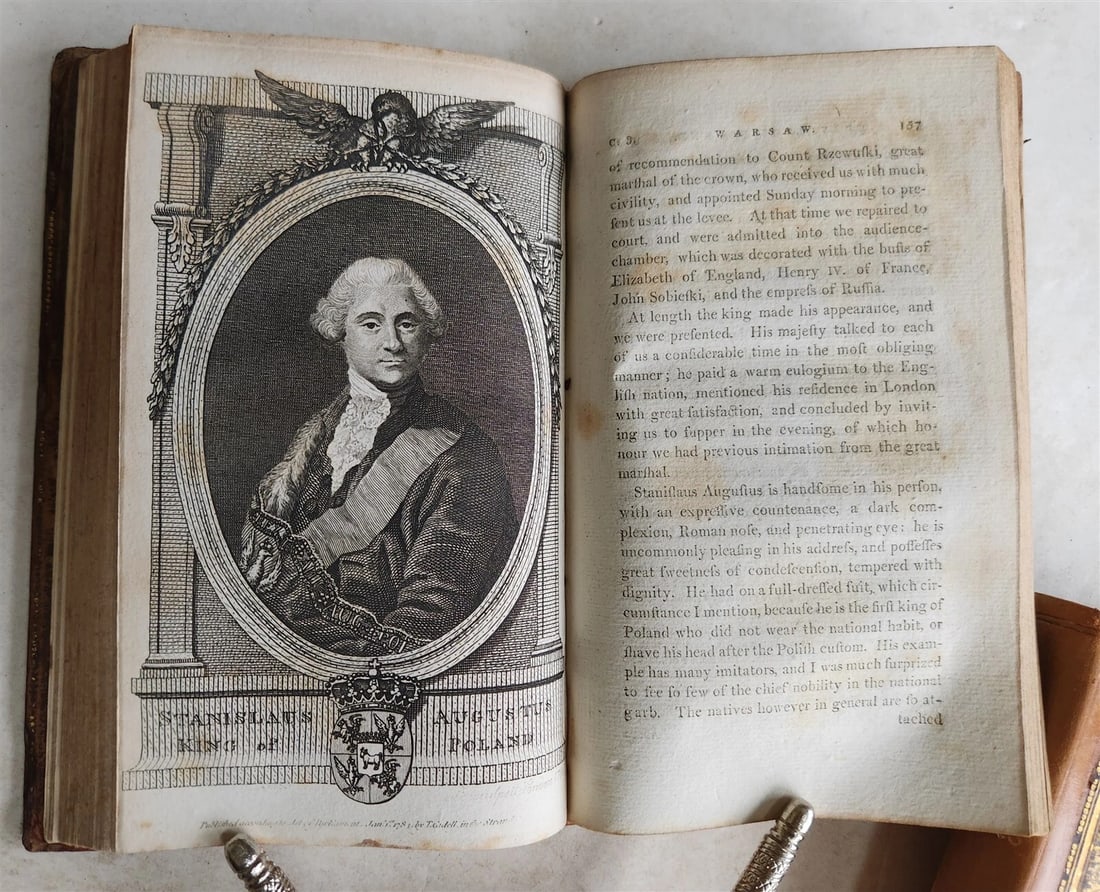 1802 TRAVELS in POLAND RUSSIA SWEDEN & DENMARK antique 5 VOLS W.COXE ILLUSTRATED - 8