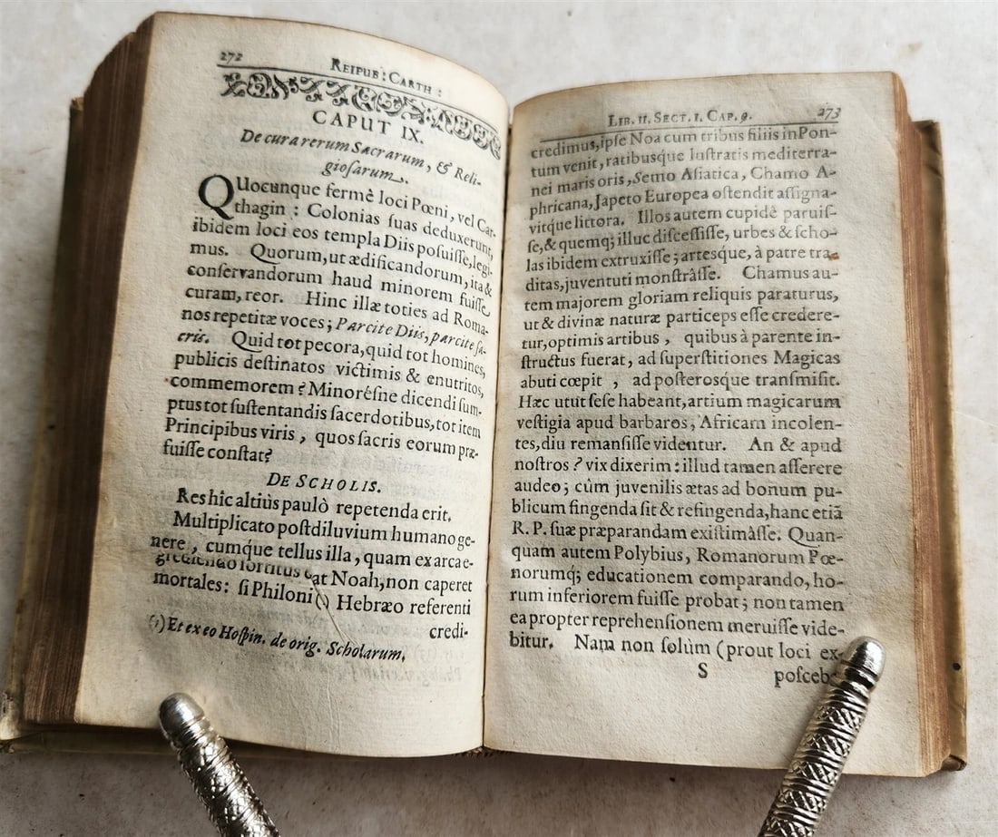 1664 CARTHAGO sive CARTHAGINENSIUM RESPUBLICA antique VELLUM BOUND in LATIN - 6