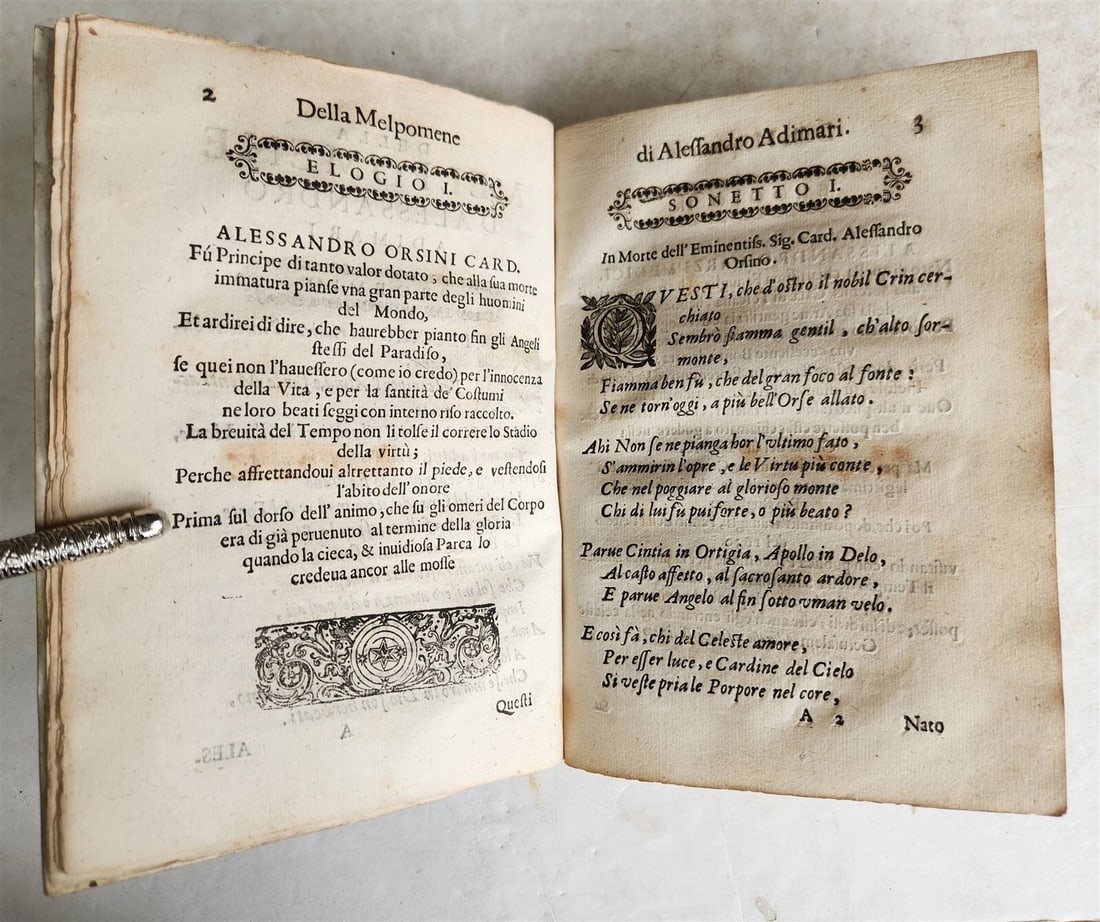 1649 LA MELPOMENE OPERA antique VELLUM BOUND POETRY in FRENCH - 5