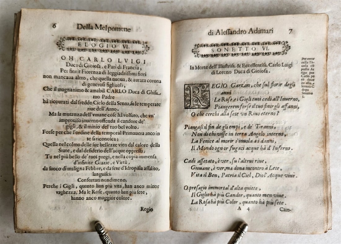 1649 LA MELPOMENE OPERA antique VELLUM BOUND POETRY in FRENCH - 6