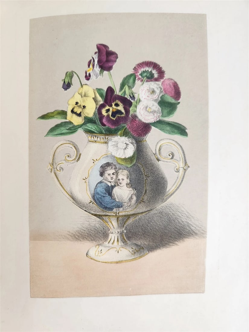 1871 FLOWER EMBLEMS ILLUSTRATED antique in ENGLISH - 11