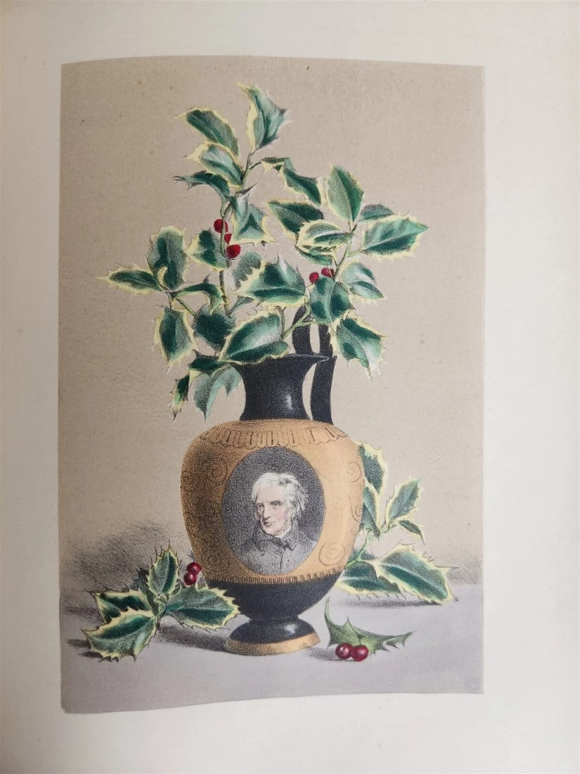 1871 FLOWER EMBLEMS ILLUSTRATED antique in ENGLISH - 2