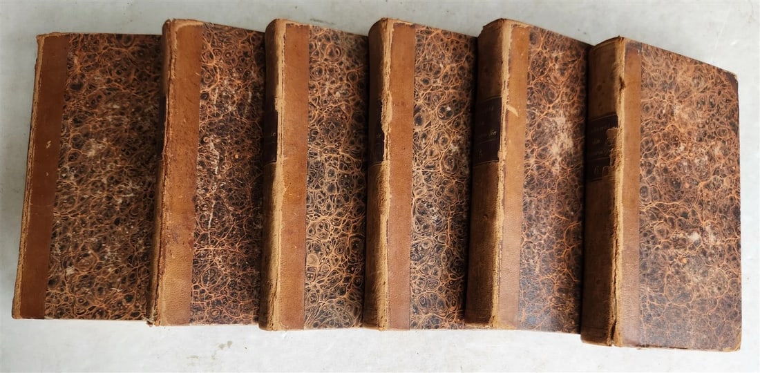 1818 HISTORY of ANIMALS ILLUSTRATED w/ 65 PLATES antique 6 VOLUMES - 2