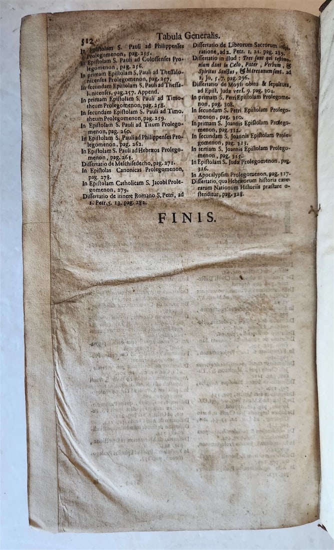 1732 PROLEGOMENA et DISSERTATIONES by AUGUSTINO CALMET antique FOLIO theology - 11