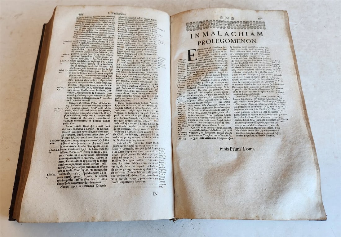 1732 PROLEGOMENA et DISSERTATIONES by AUGUSTINO CALMET antique FOLIO theology - 9