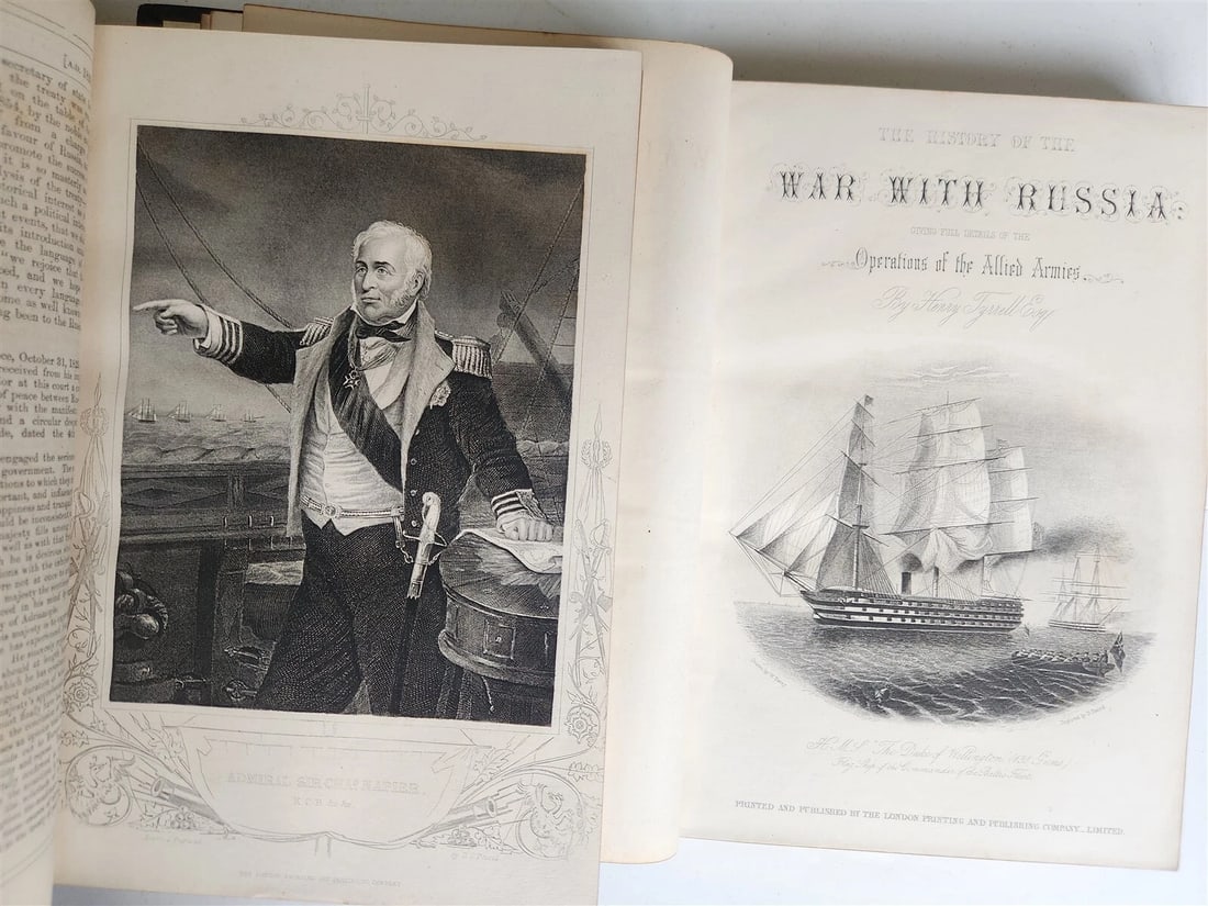 1855 HISTORY of the WAR WITH RUSSIA by HENRY TYRELL 3 VOLS antique ILLUSTRATED - 6