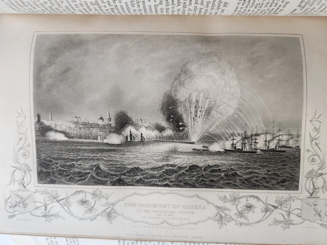1855 HISTORY of the WAR WITH RUSSIA by HENRY TYRELL 3 VOLS antique ILLUSTRATED - 9