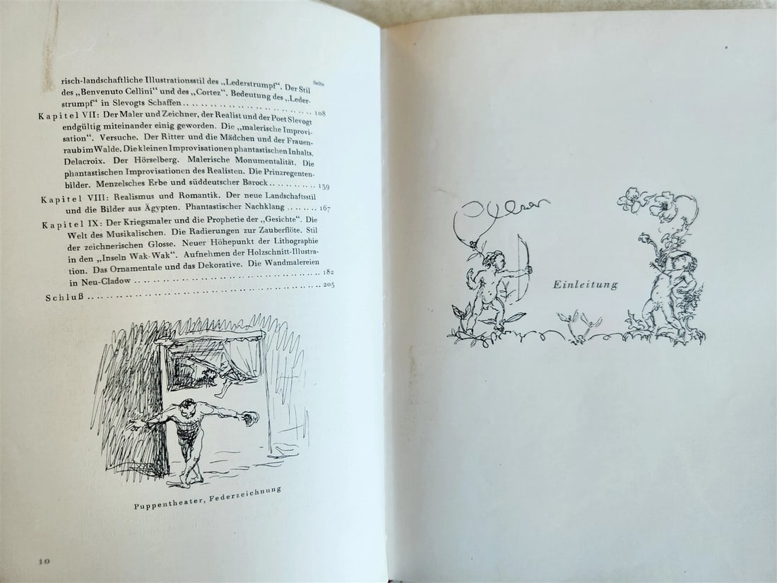 1923 MAX SLEVOGT by EMIL WALDMANN antique ILLUSTRATED ART ALBUM - 12