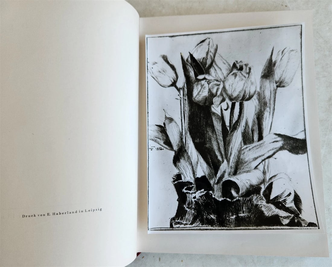 1923 MAX SLEVOGT by EMIL WALDMANN antique ILLUSTRATED ART ALBUM - 13